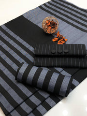 3PC Dress Multani Khaadi Sussi - New BLACK LINNING