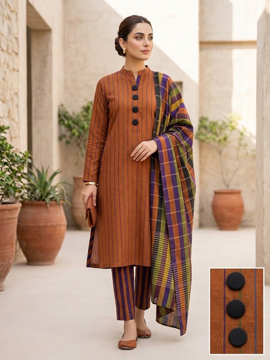 3PC Dress Multani Khaadi Sussi - New D1