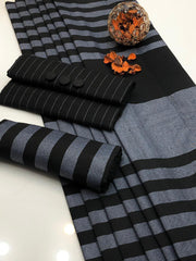 3PC Dress Multani Khaadi Sussi - New BLACK LINNING