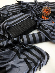 3PC Dress Multani Khaadi Sussi - New BLACK LINNING
